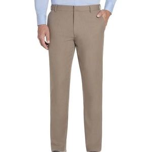 Men’s Khaki Slim Fit Work Dress Pants Van Heusen Traveler Size 38x30